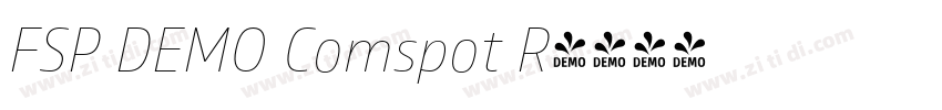 FSP DEMO Comspot R字体转换 FSP DEMO Comspot R字体转换
